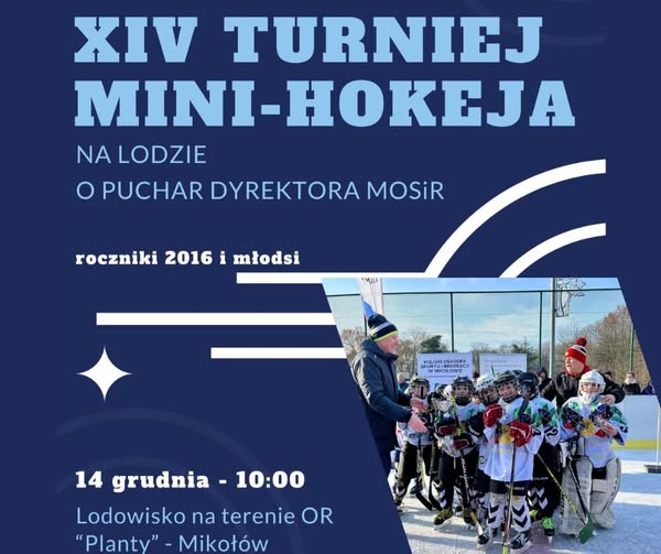 MOSiR Mikołów zaprasza na turniej mini-hokeja na lodzie