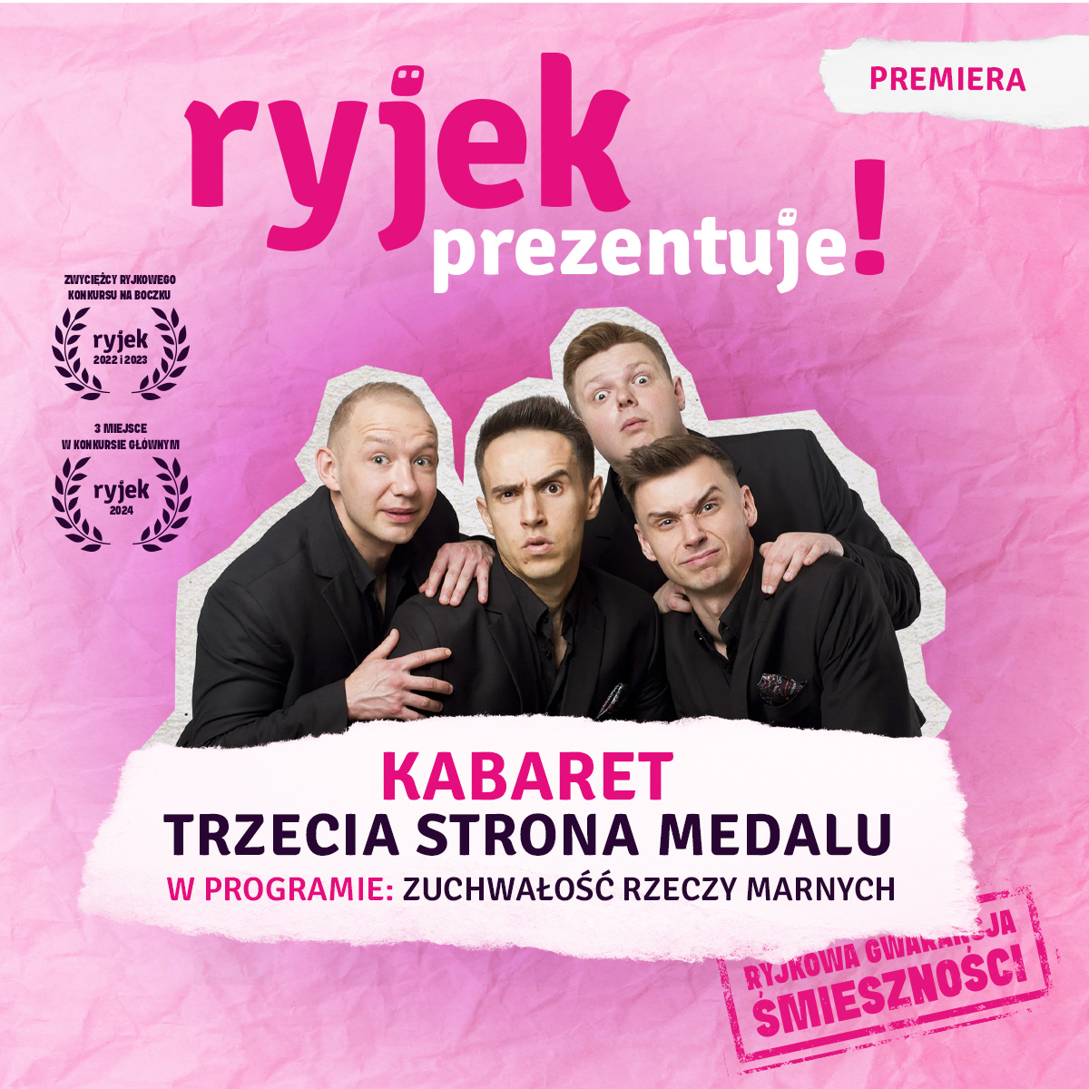 Kabaret Trzecia Strona Medalu w MDK – "Ryjek prezentuje" w Mikołowie