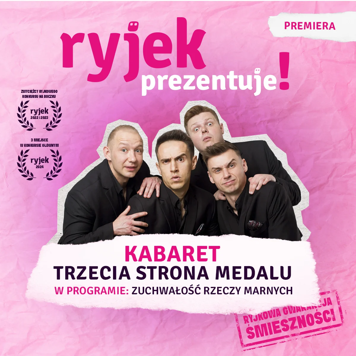 Kabaret Trzecia Strona Medalu w MDK – "Ryjek prezentuje" w Mikołowie