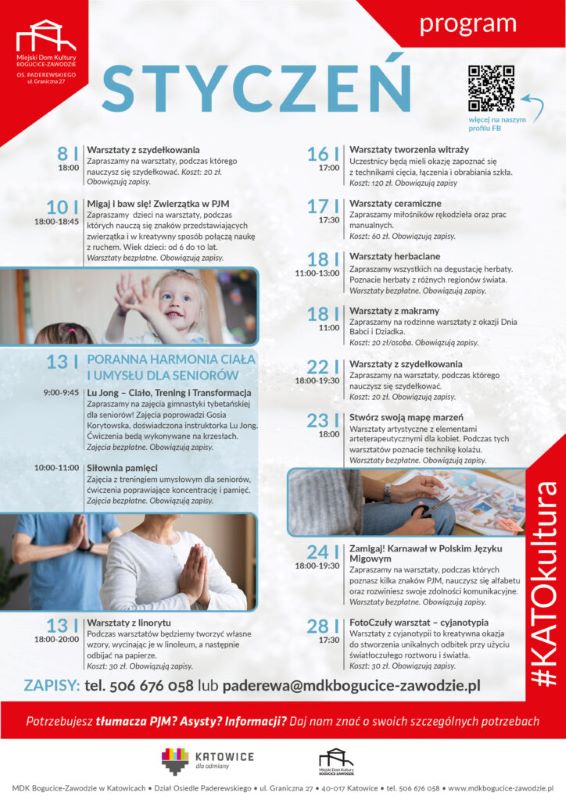 Styczeń pełen inspiracji i twórczości w MDK na osiedlu Paderewskiego