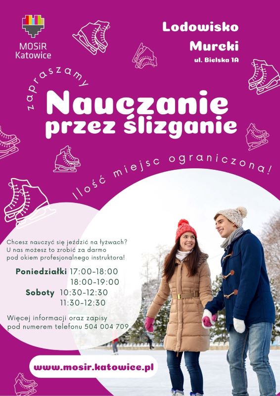 Bezpłatne lekcje jazdy na łyżwach – zapisy już od poniedziałku!