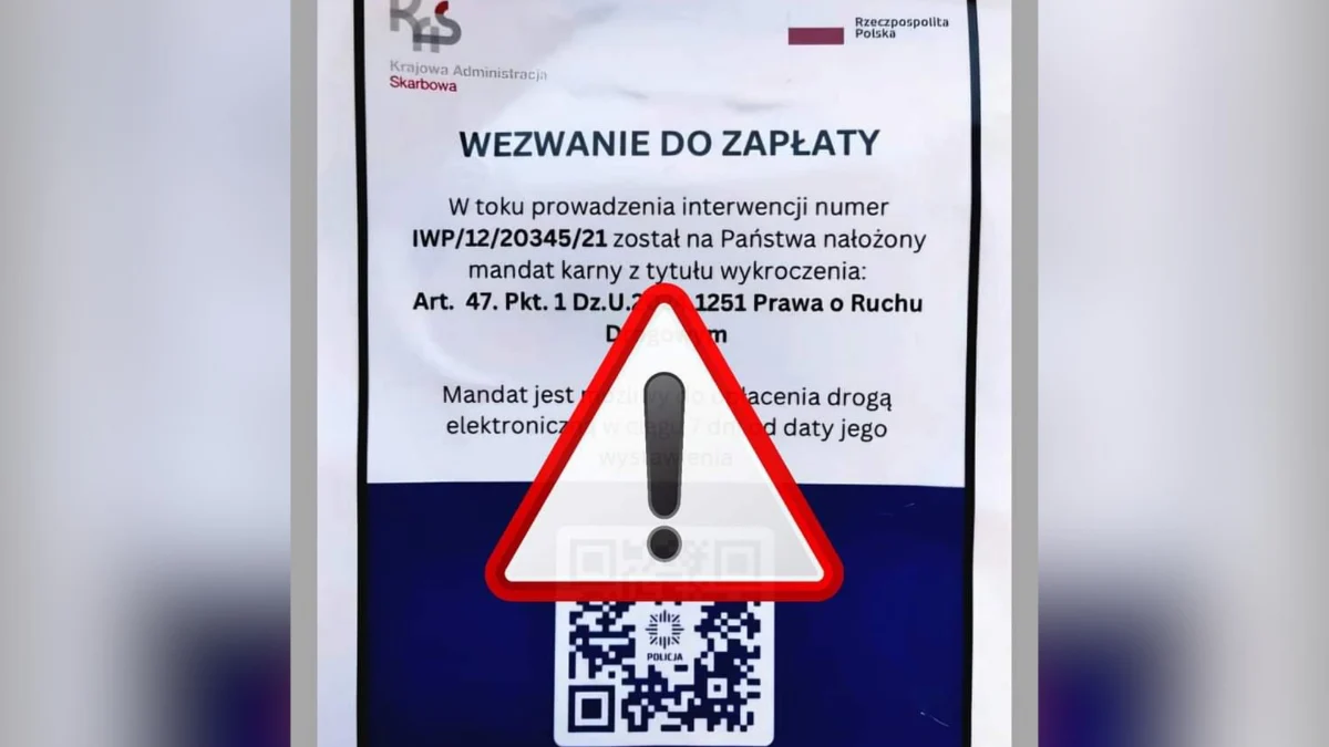 Uwaga na fałszywe zawiadomienia o wykroczeniu drogowym