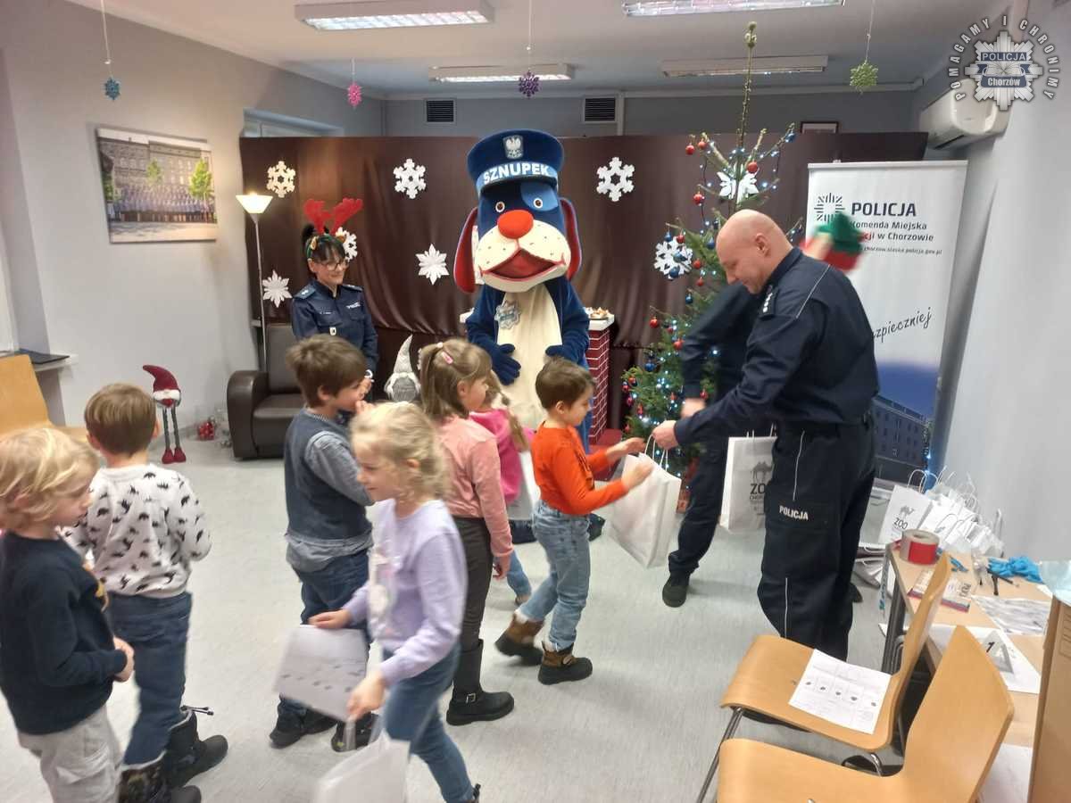 „Bezpieczna Zima ze Sznupkiem” – kreatywność nagrodzona wyjątkową wizytą