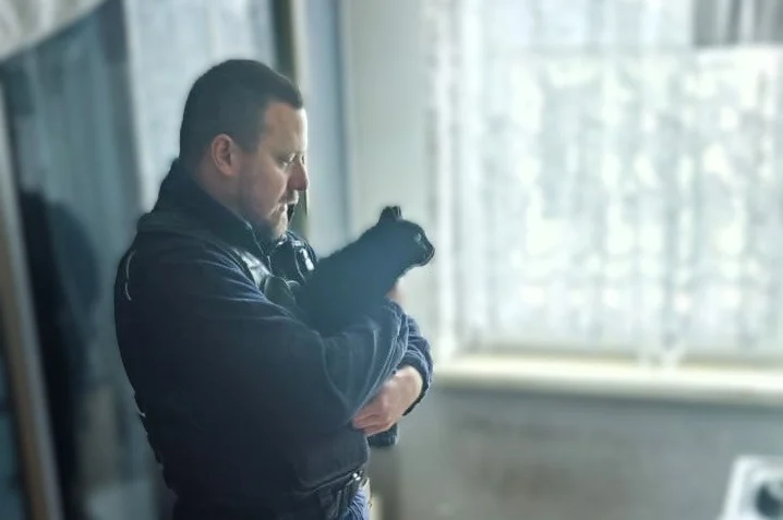 Dzięki interwencji służb porzucony kot znalazł opiekę
