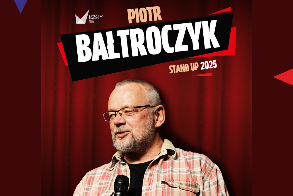 Inteligentny humor i autoironia – Stand-up Piotra Bałtroczyka w MOK Zabrze