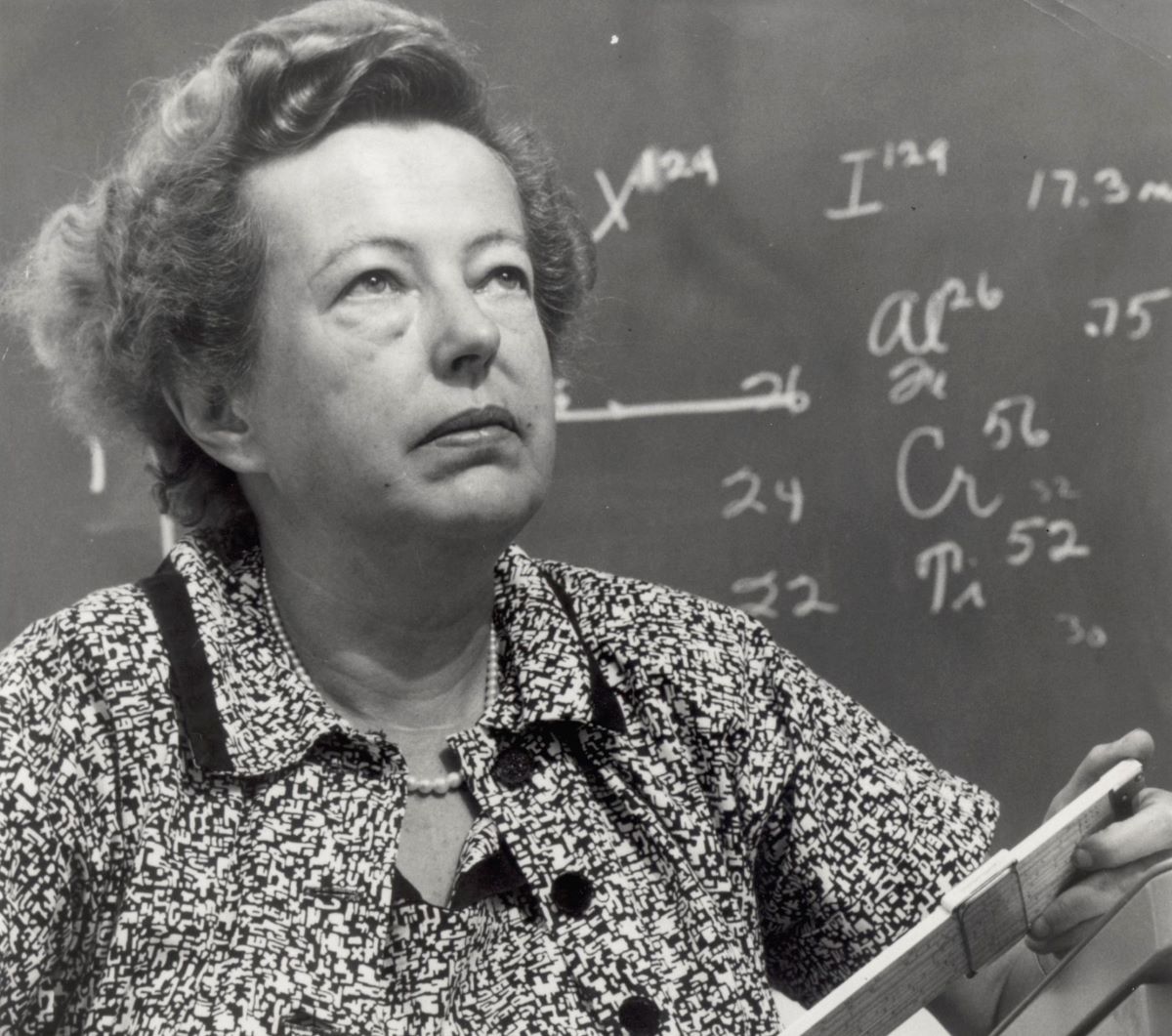 Maria_Goeppert-Mayer_portrait wikimedia.jpg/ fot. Wikimedia Commons https://upload.wikimedia.org/wikipedia/commons/7/7b/Maria_Goeppert-Mayer_portrait.jpg