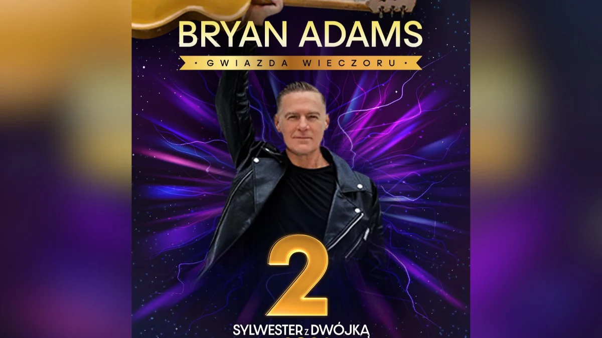 Bryan Adams zagra swoje największe hity na Sylwestrze z Dwójką w Chorzowie