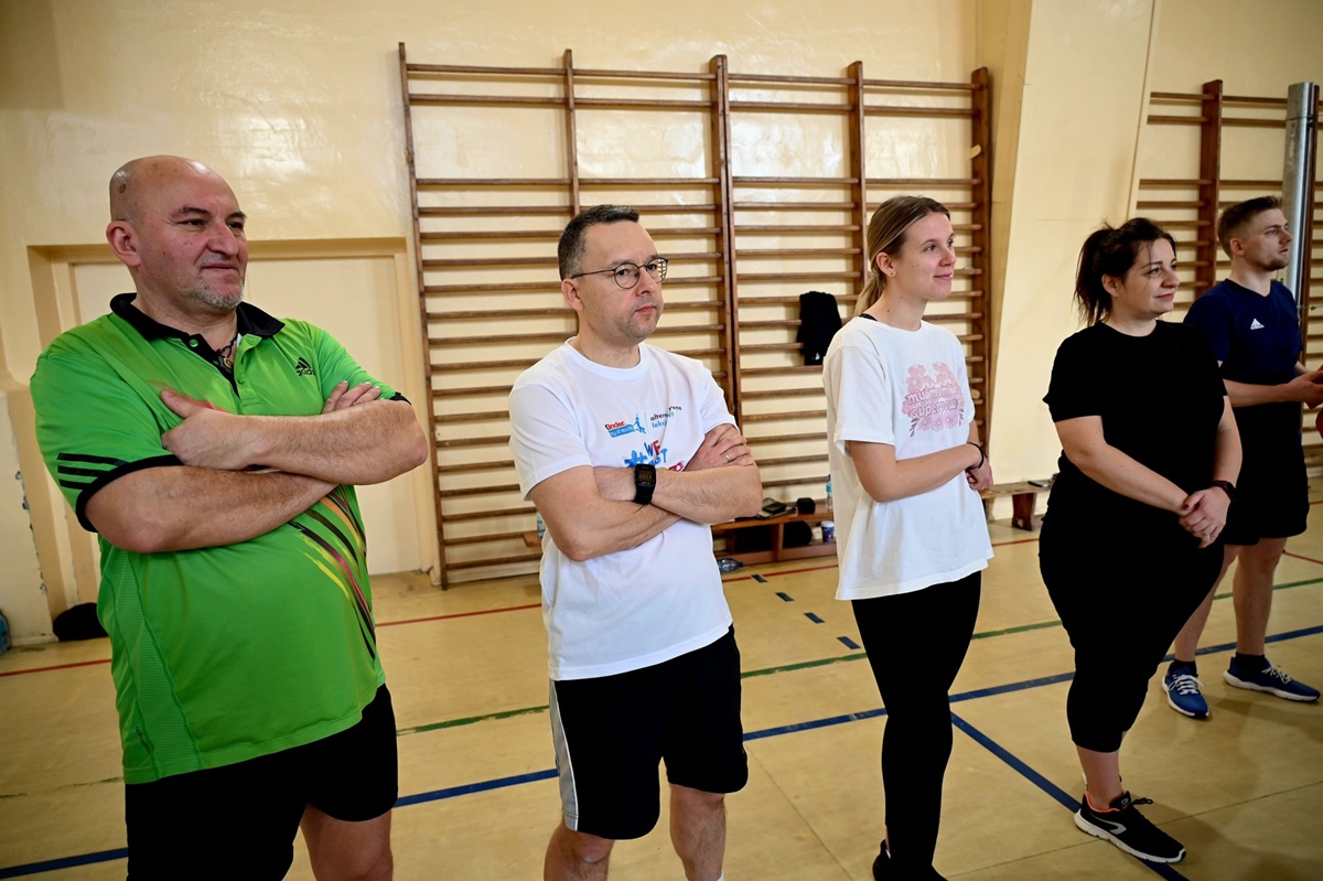 Trening do meczu WOŚP 9