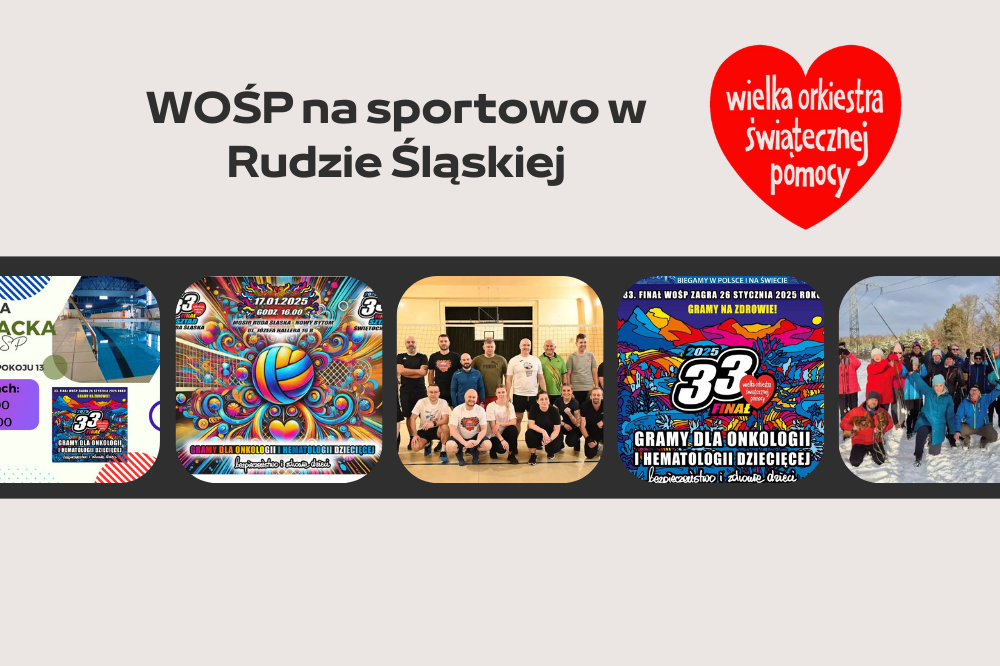 Sportowe atrakcje na 33. finał WOŚP w Rudzie Śląskiej