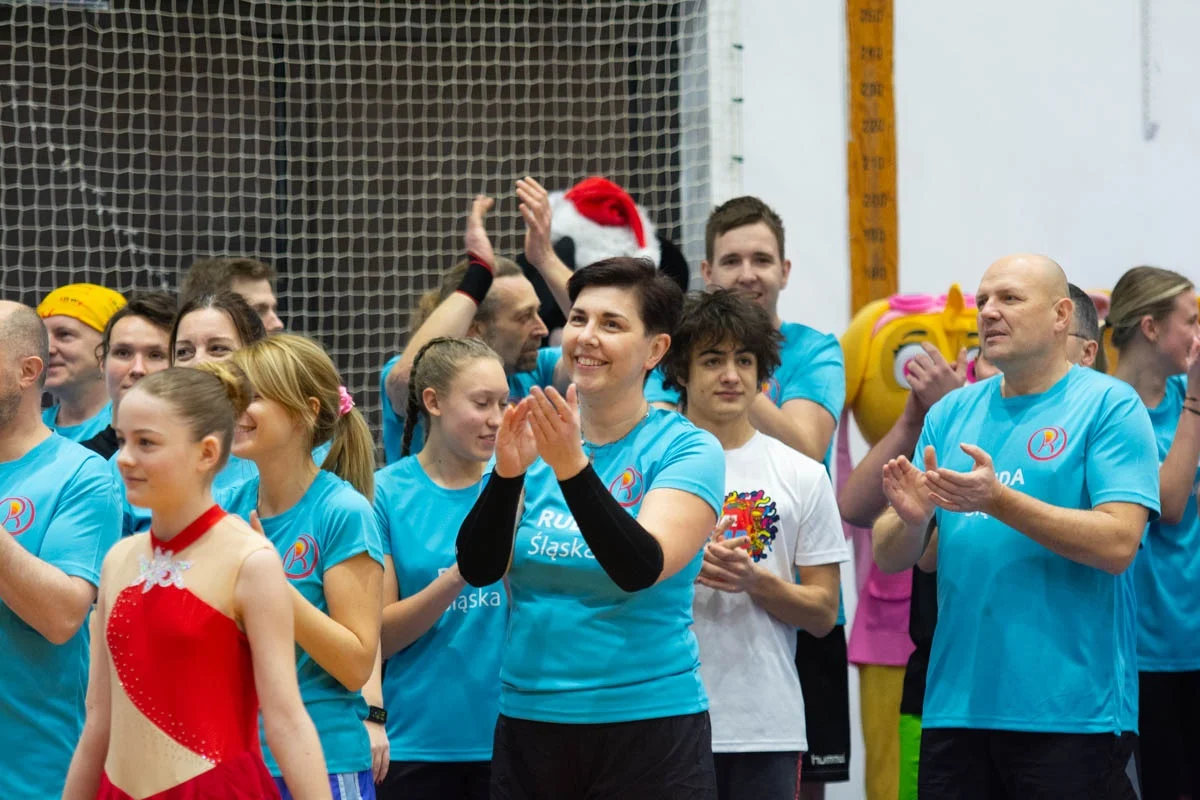 Mecz siatkówki pomiędzy sztabami WOŚP 55