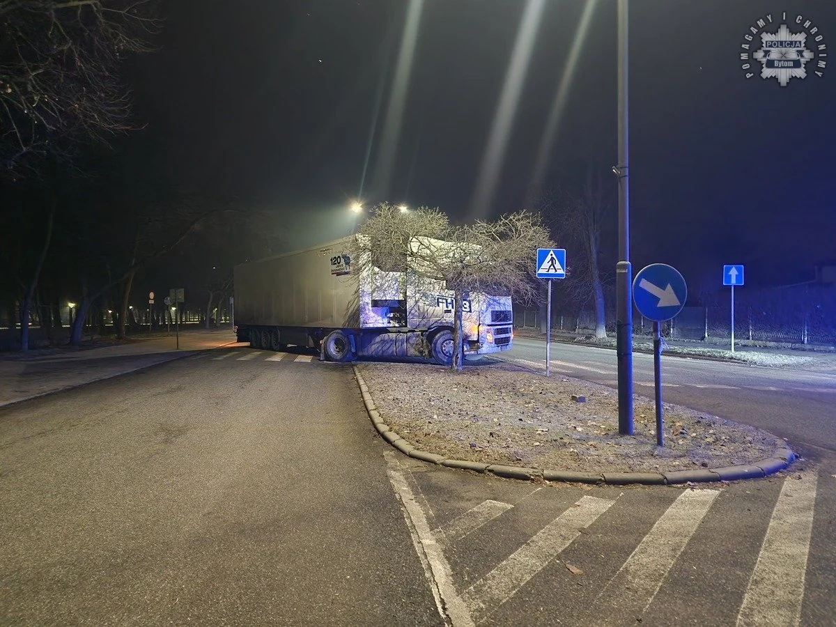 Pod wpływem amfetaminy zablokował TIR-em ulicę w Bytomiu