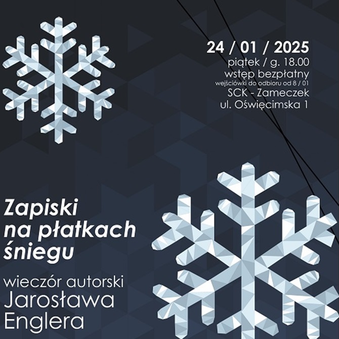 Spotkanie z Jarosławem Englerem: poezja, muzyka i malarstwo w SCK Zameczek