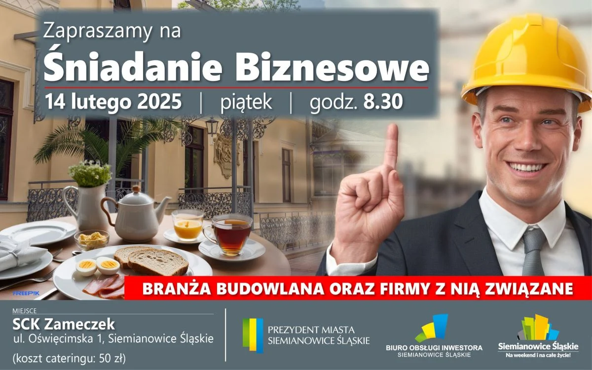 Śniadanie biznesowe w Siemianowicach Śląskich – pierwsze w 2025 roku