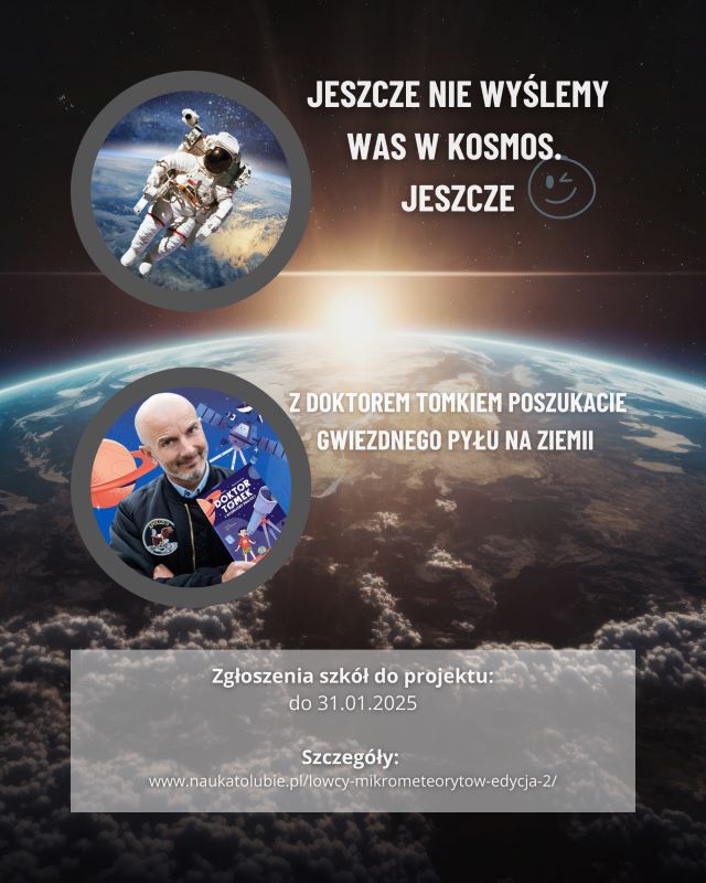 Kosmiczna misja dla szkół! Dołącz do 'Łowców mikrometeorytów'!