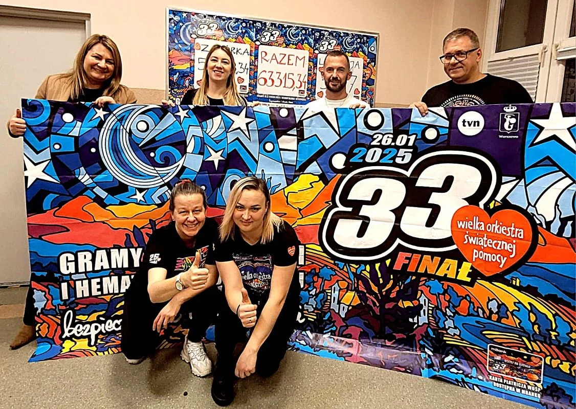 Siemianowice z sercem na dłoni: zebrano ponad 270 tys. zł podczas 33. finału WOŚP