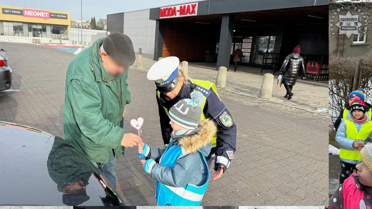 Dzień Babci i Dziadka z sercem: akcja profilaktyczna mysłowickiej drogówki 10