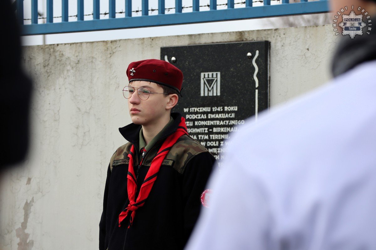 Tyscy policjanci zabezpieczali Bieg Pamięci z okazji „Marszu Śmierci” 1