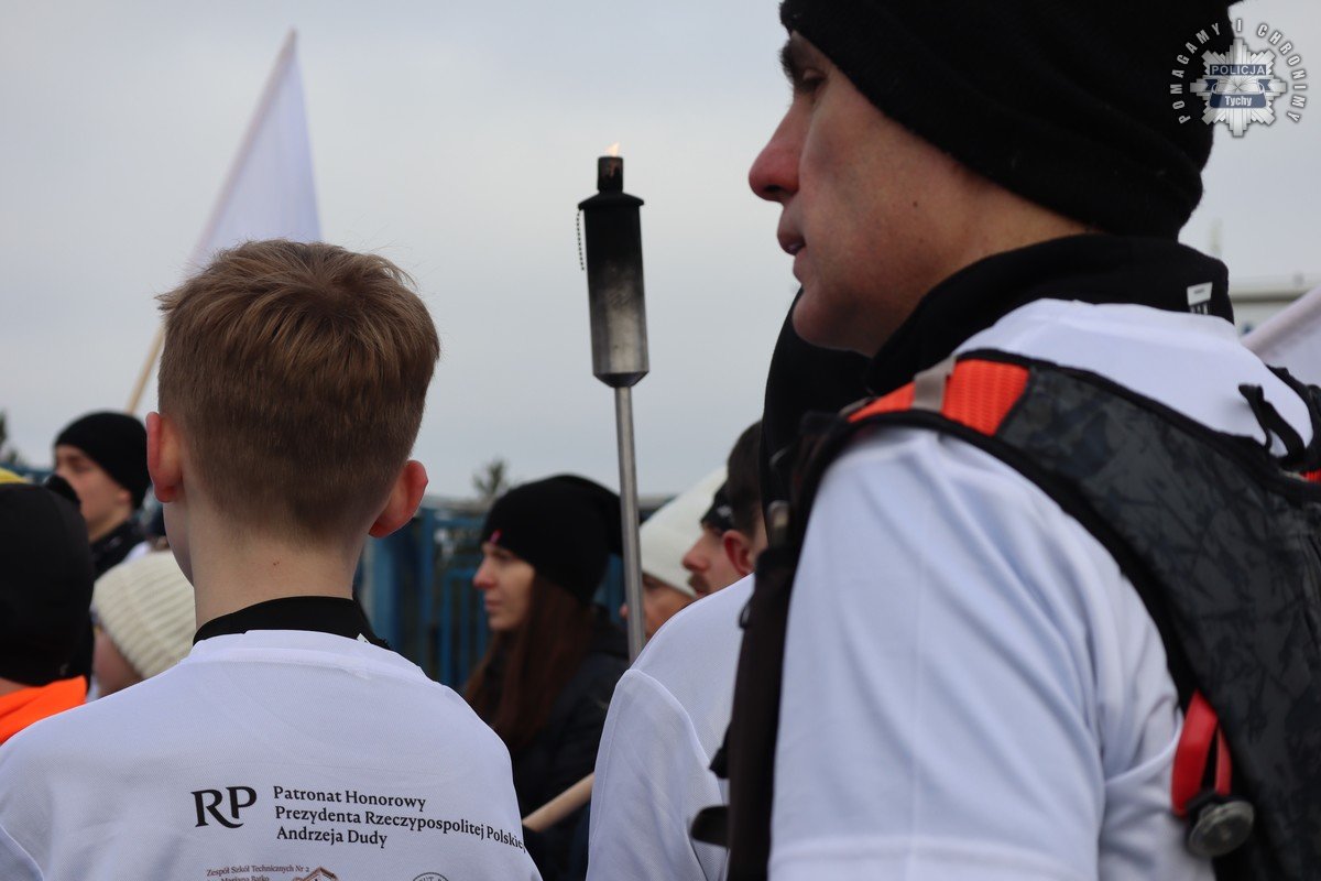 Tyscy policjanci zabezpieczali Bieg Pamięci z okazji „Marszu Śmierci” 2