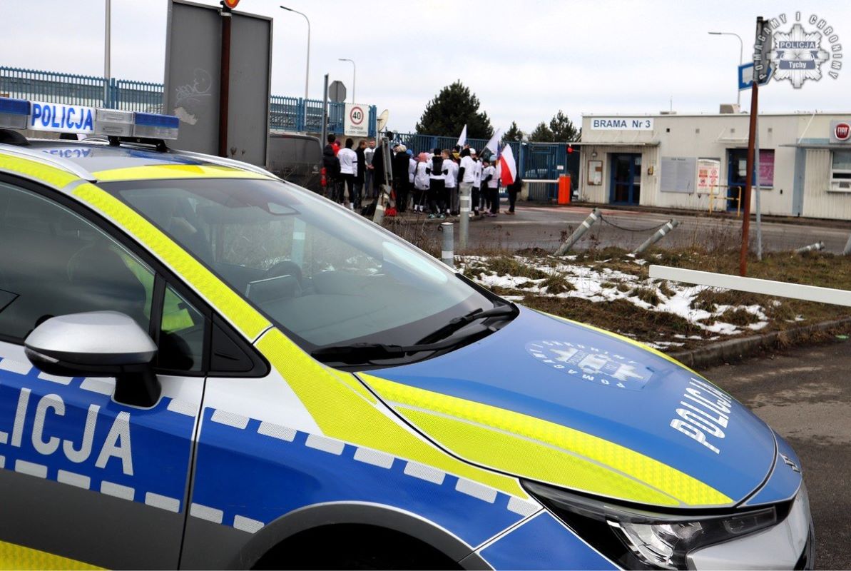 Tyscy policjanci zabezpieczali Bieg Pamięci z okazji „Marszu Śmierci” 3