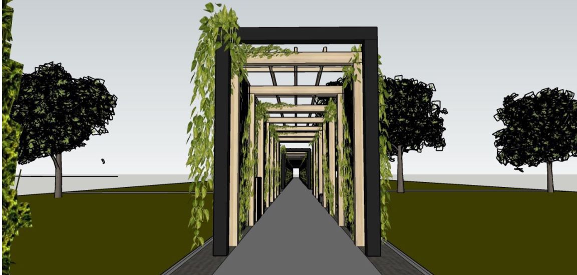 Nowa pergola na Cmentarzu Komunalnym Wartogłowiec: symboliczne przejście i zieleń