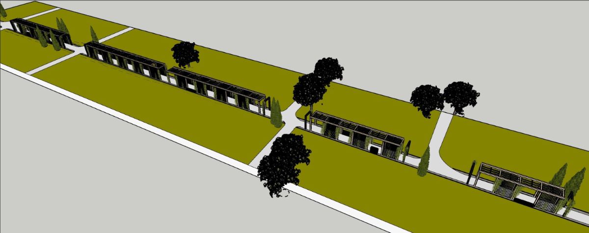 Nowa pergola na Cmentarzu Komunalnym Wartogłowiec: symboliczne przejście i zieleń