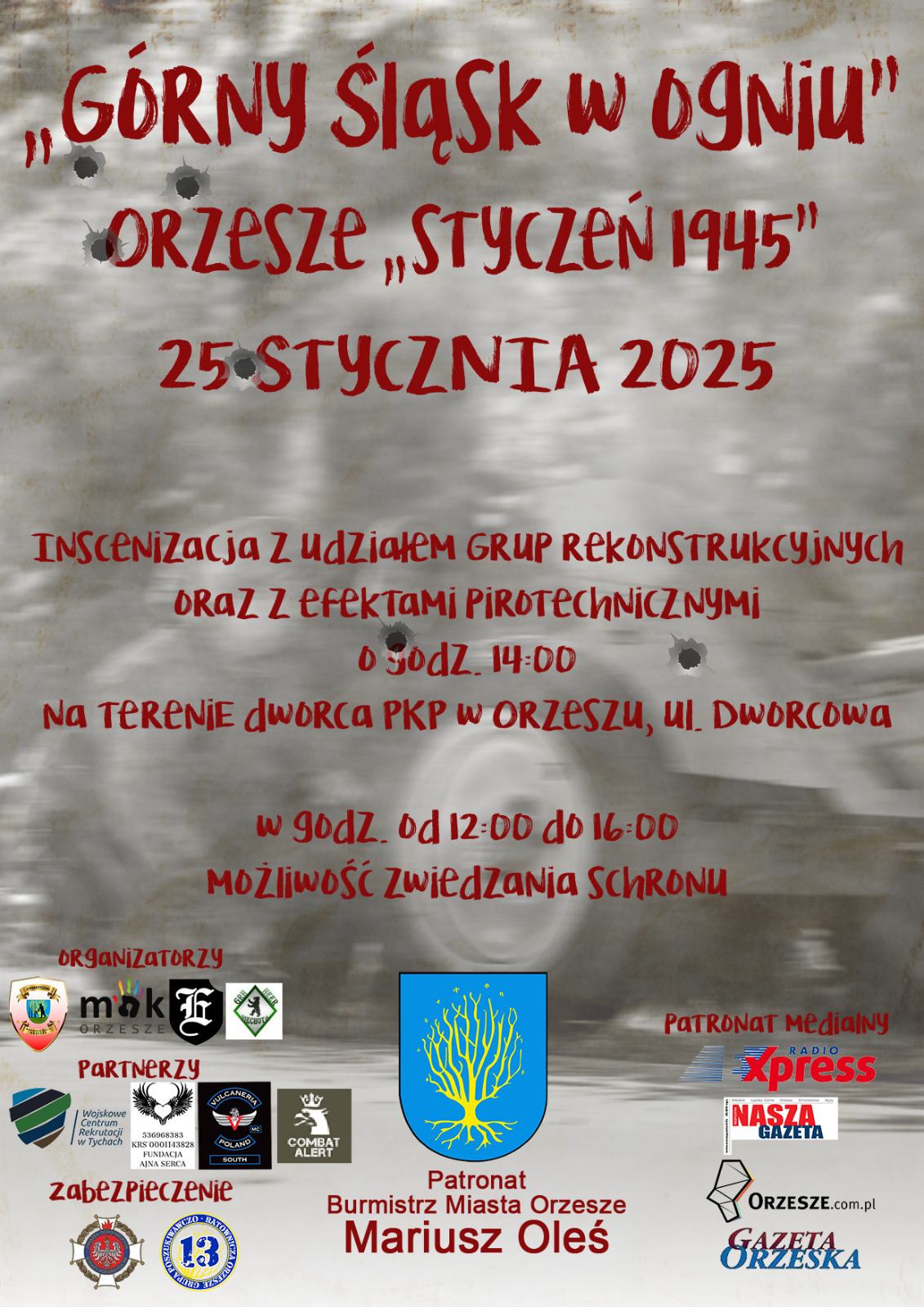 Inscenizacja historyczna "Górny Śląsk w Ogniu". Orzesze "Styczeń 1945"