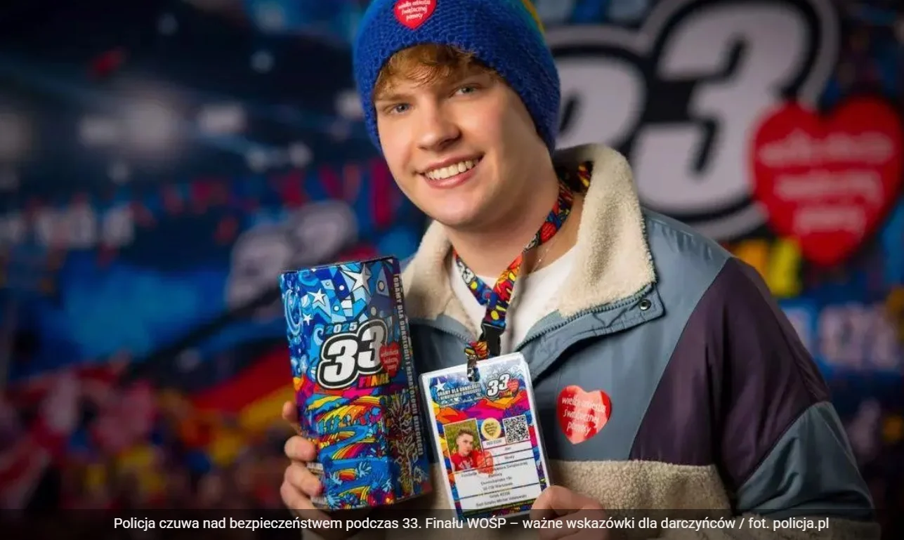 WOŚP 2025: nad zapewnieniem bezpieczeństwa czuwać będzie kilka tysięcy policjantów