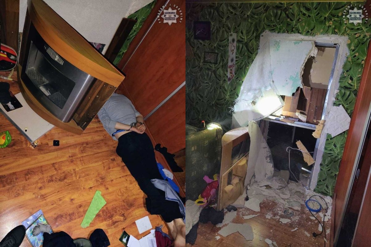 Poszukiwany 43-latek ukrył się za kominkiem. Trafi do więzienia na 6 lat