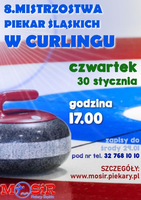 Sportowe emocje na lodowisku – VIII Mistrzostwa Piekar w Curlingu