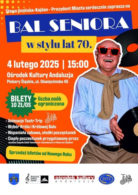 Niezapomniany Bal Seniora w Piekarach Śląskich – wróć do lat 70. z nami!