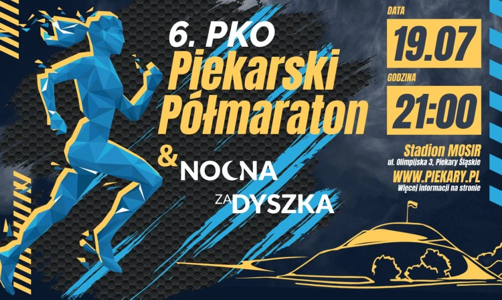 Przygotuj się na nocną rywalizację – 6. PKO Piekarski Półmaraton już 19 lipca!