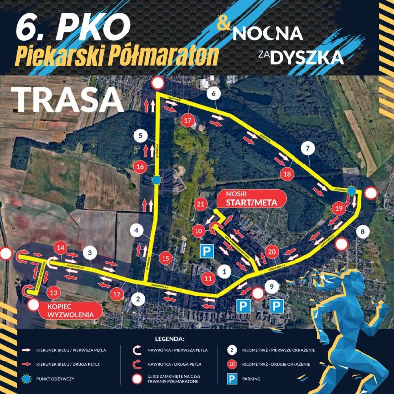 Przygotuj się na nocną rywalizację – 6. PKO Piekarski Półmaraton już 19 lipca!