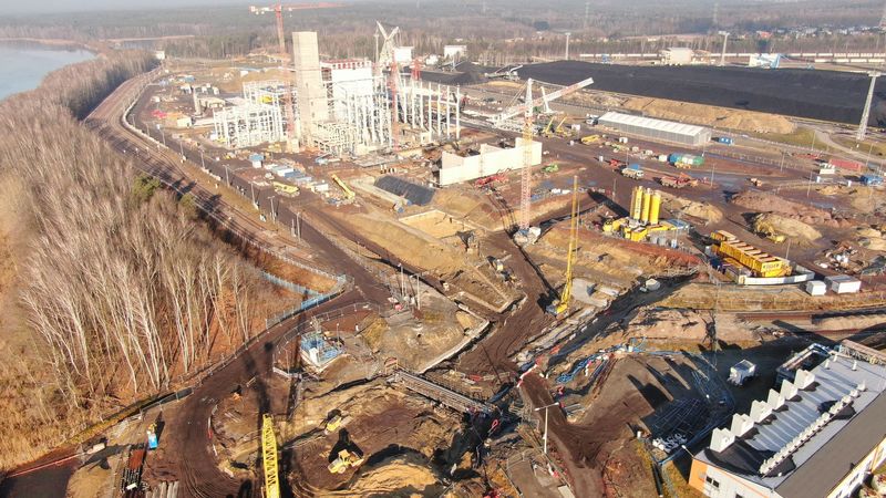 Zaawansowany etap budowy elektrowni gazowo-parowej