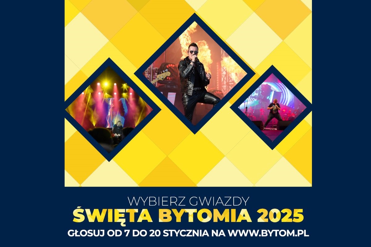 Głosowanie na artystów Święta Bytomia 2025 ruszyło – zdecyduj, kto wystąpi!