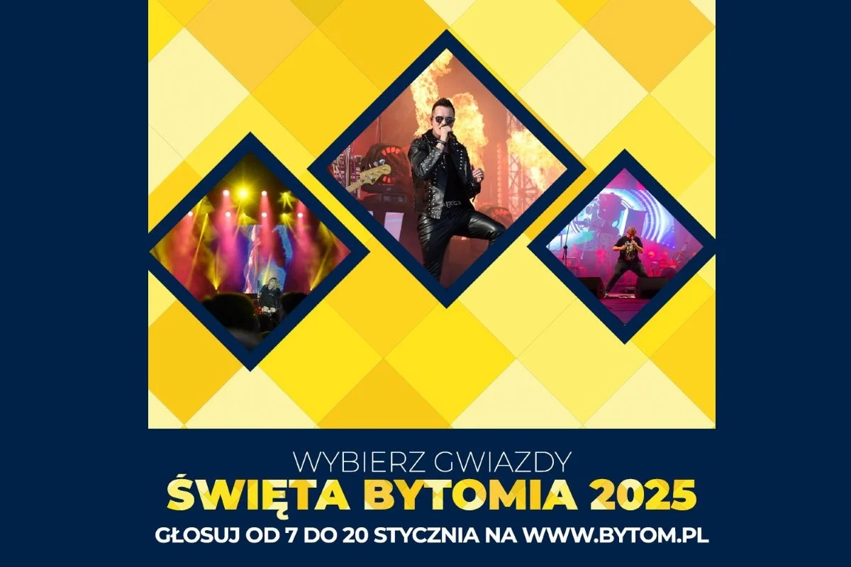 Głosowanie na artystów Święta Bytomia 2025 ruszyło – zdecyduj, kto wystąpi!