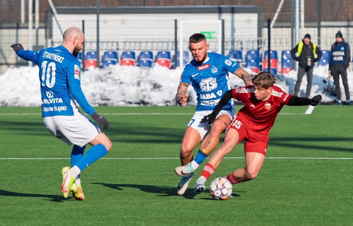Pierwszy zimowy sparing Polonii Bytom: emocjonujące starcie z Ruchem Chorzów
