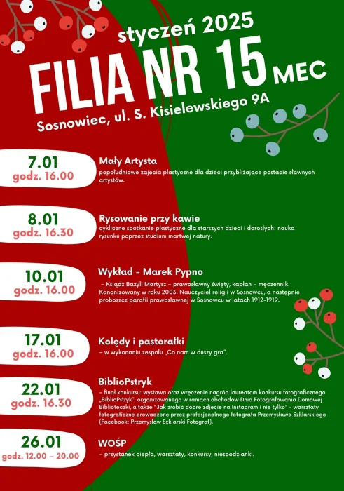 Styczniowe atrakcje w bibliotece. Sprawdź szczegóły programu