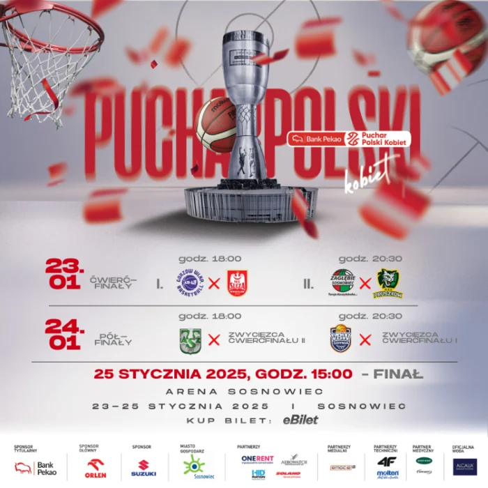 Koszykarki o Puchar Polski powalczą w Sosnowcu!