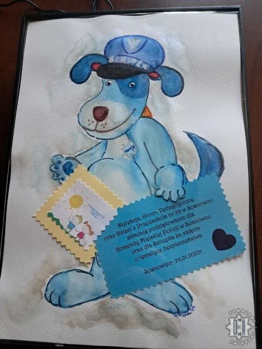 Przedszkolaki z Sosnowca wzięły udział w prelekcji o bezpiecznych feriach