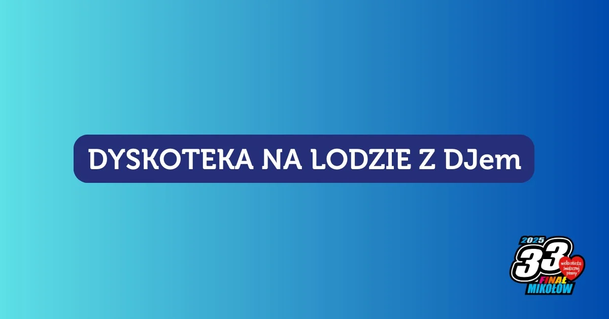 Dyskoteka na lodzie w Mikołowie: Zabawa i pomoc w jednym!