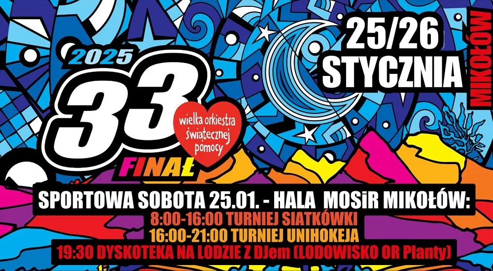 Weekend pełen atrakcji sportowych w Mikołowie z okazji 33. finału WOŚP