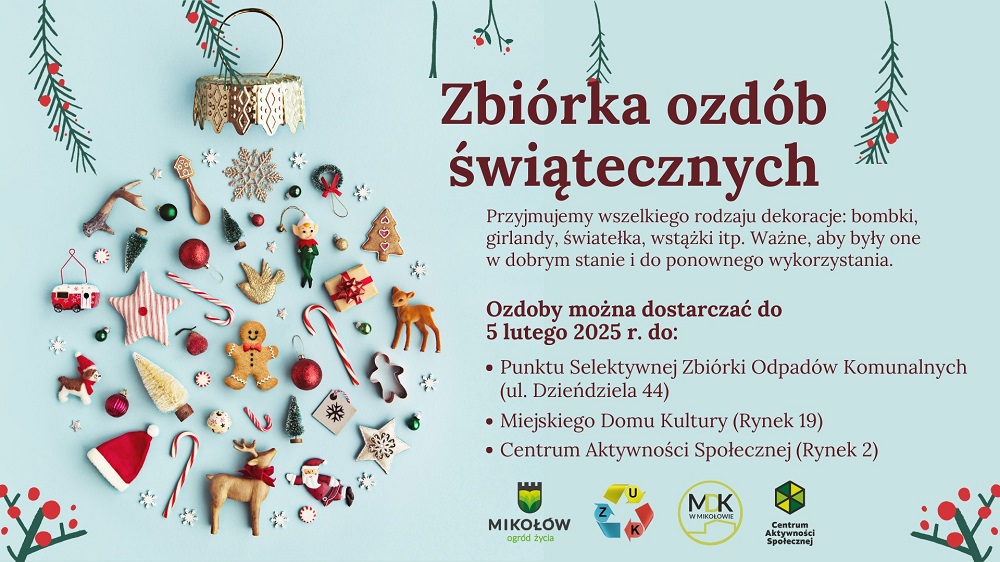 Drugie życie dla świątecznych ozdób w Mikołowie – dołącz do akcji!