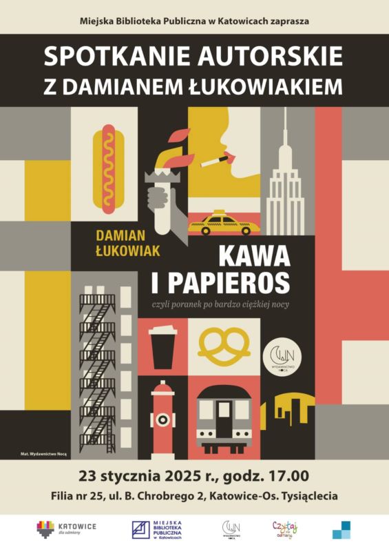 Literacka podróż z Damianem Łukowiakiem – spotkanie autorskie w Katowicach