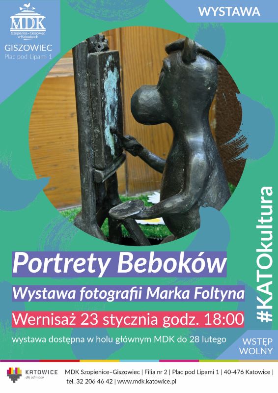 „Portrety Beboków” – wernisaż Marka Foltyna w Katowicach