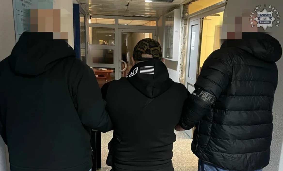 Zatrzymania poszukiwanych za rozbój i handel ludźmi w Katowicach