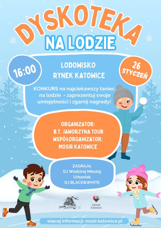 Zimowe szaleństwo na lodowisku – Dyskoteka na Lodzie w Katowicach