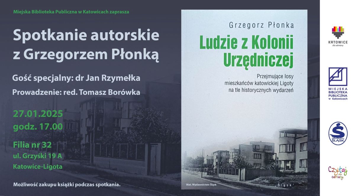 Spotkanie z Grzegorzem Płonką – poznaj historię Kolonii Urzędniczej