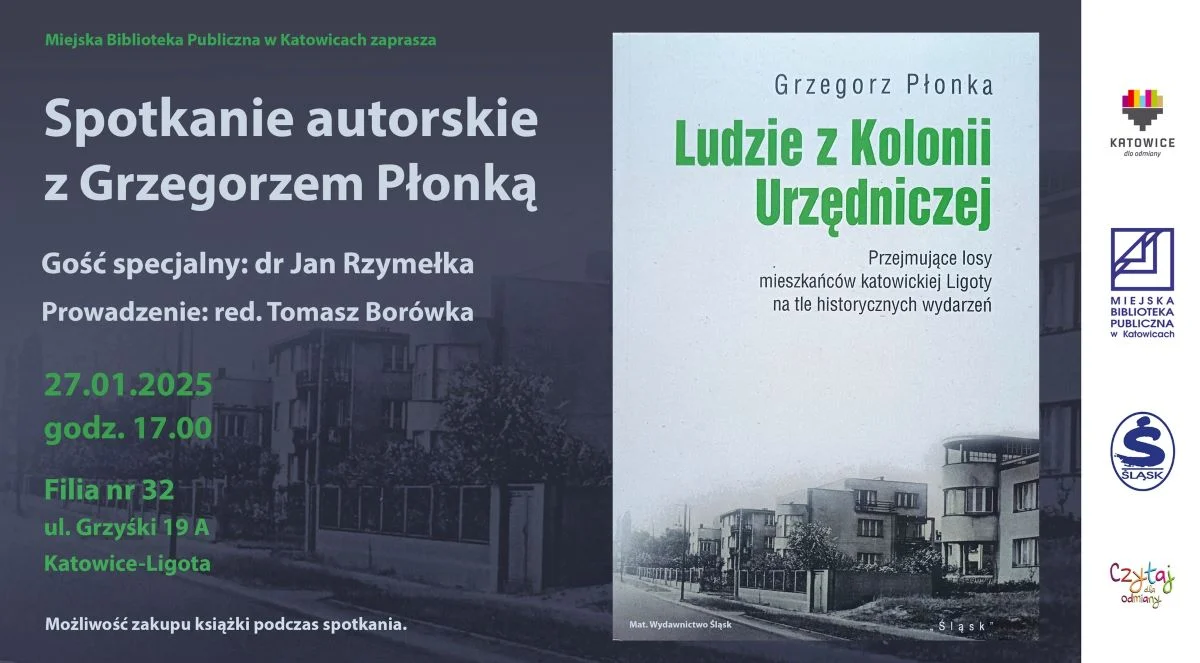 Spotkanie z Grzegorzem Płonką – poznaj historię Kolonii Urzędniczej