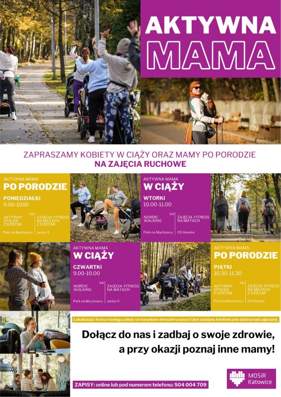 Aktywna Mama – zajęcia dla kobiet w ciąży i po porodzie w Katowicach