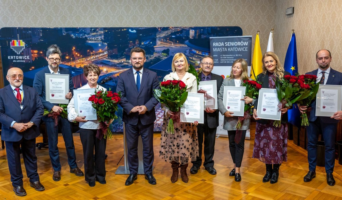 Laureaci III Noworocznej Gali Rady Seniorów Miasta Katowice uhonorowani